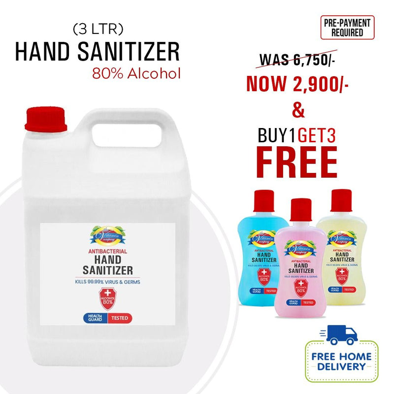 3 Ltr Original Hand Sanitizer 80% Alcohol Bundle Offer!