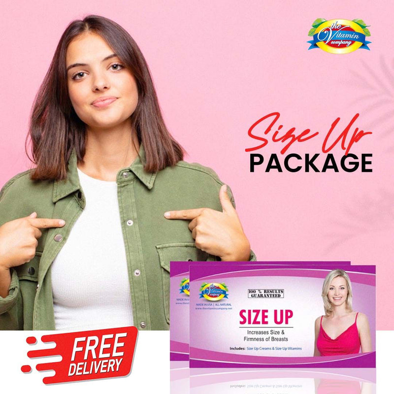 Size Up Package (Capsules and Cream) – Breast Size and Breast Firmness