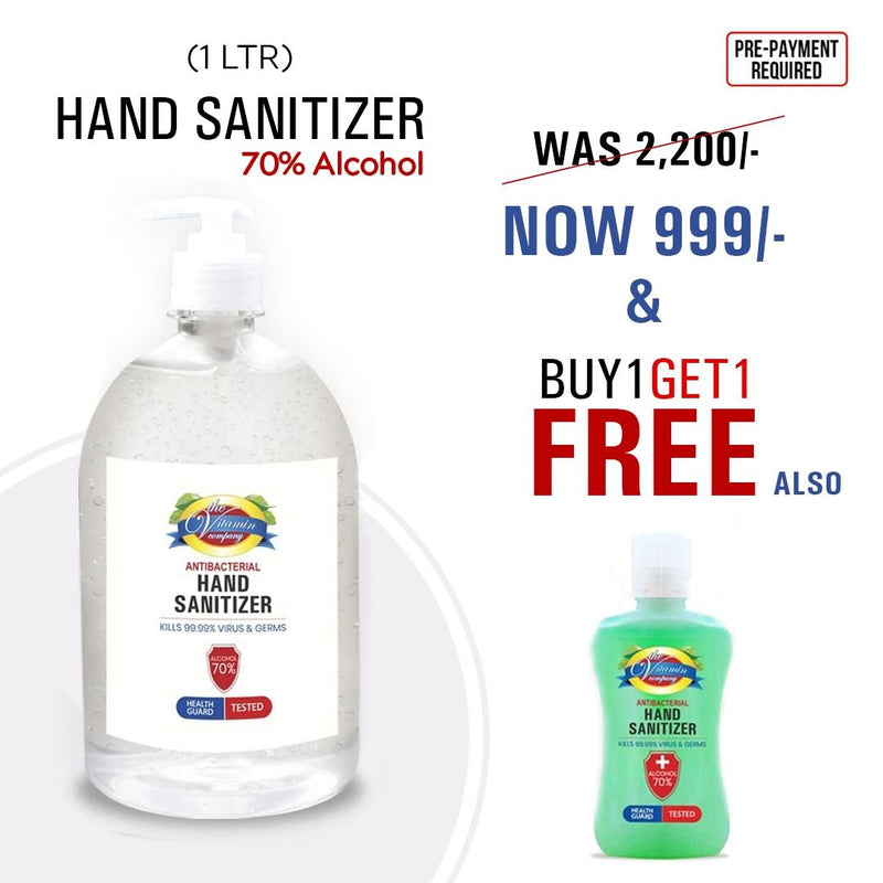 1 Ltr Original Hand Sanitizer 70% Alcohol Bundle Offer!