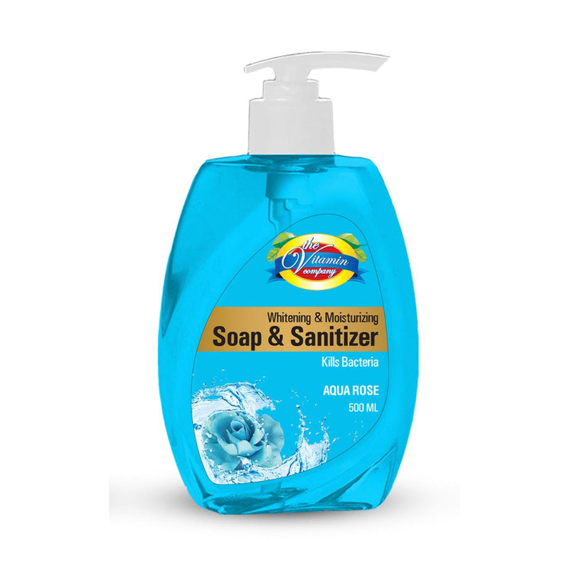 Aqua Rose Hand Soap & Sanitizer – 500 ml