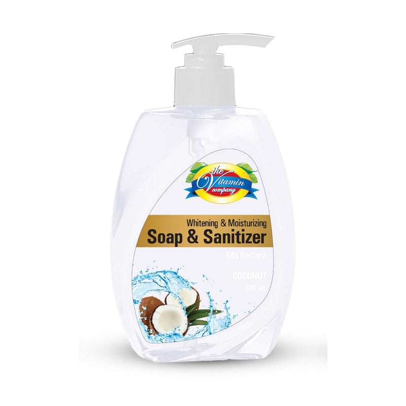 Coconut Hand Soap & Sanitizer – 500 ml