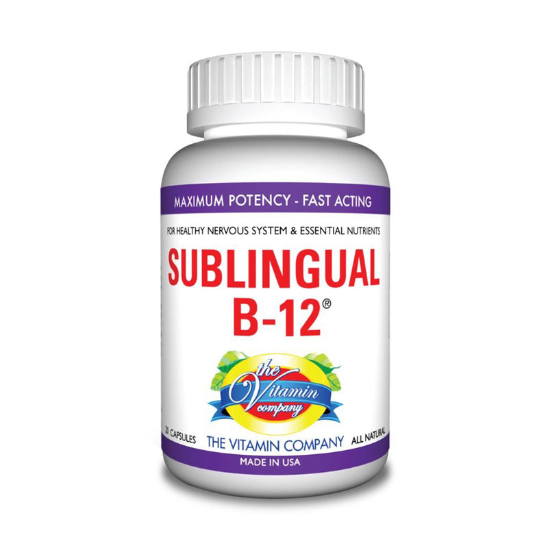 Sublingual B-12 – 20 CAPSULES