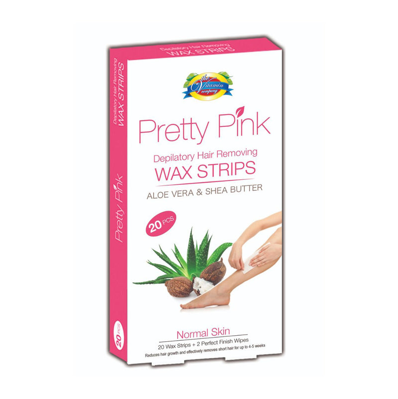 Pretty Pink – Aloe Vera & Shea Butter (20 Wax Strips)
